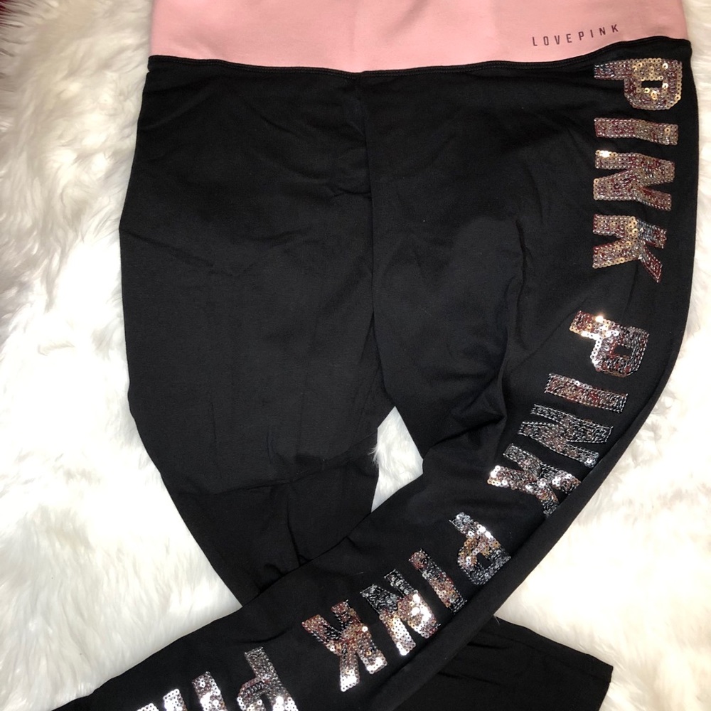 VS PINK Yoga workout Bling pants size L